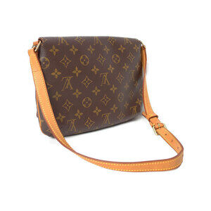 Louis Vuitton Monogram Short Bag Leather Tango Shoulder Musette Brown